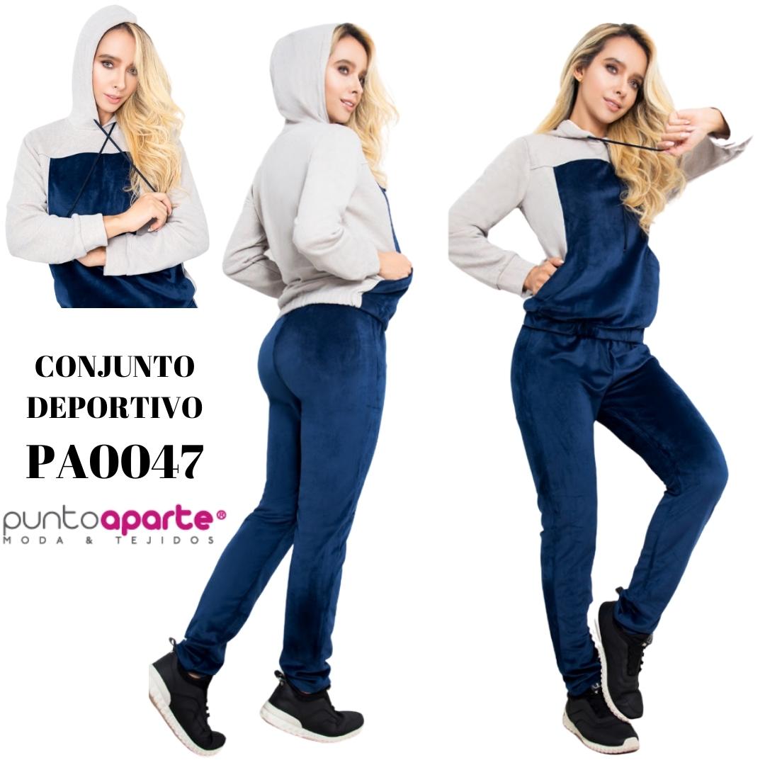 Conjunto deportivo manga larga con capota